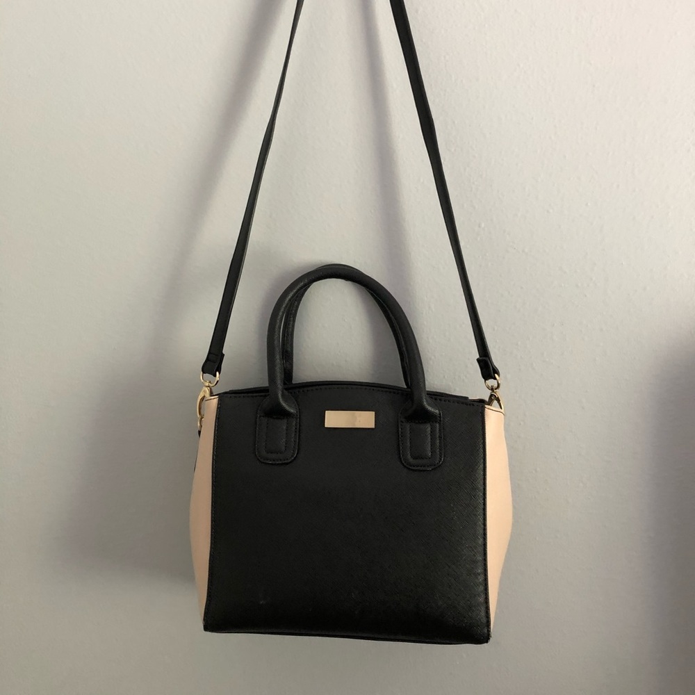 Black and Tan Crossbody Bag